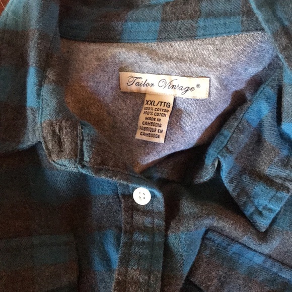 Super soft flannel button down ladies shirt, clean - Picture 2 of 3
